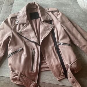All saints leather jacket